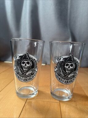 Sons Of Anarchy Logo Pint Glass - Set of 2